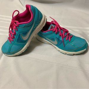 Nike Air Relentless 3 Womens Running Athletic Shoes Bright Blue & Pink size 8